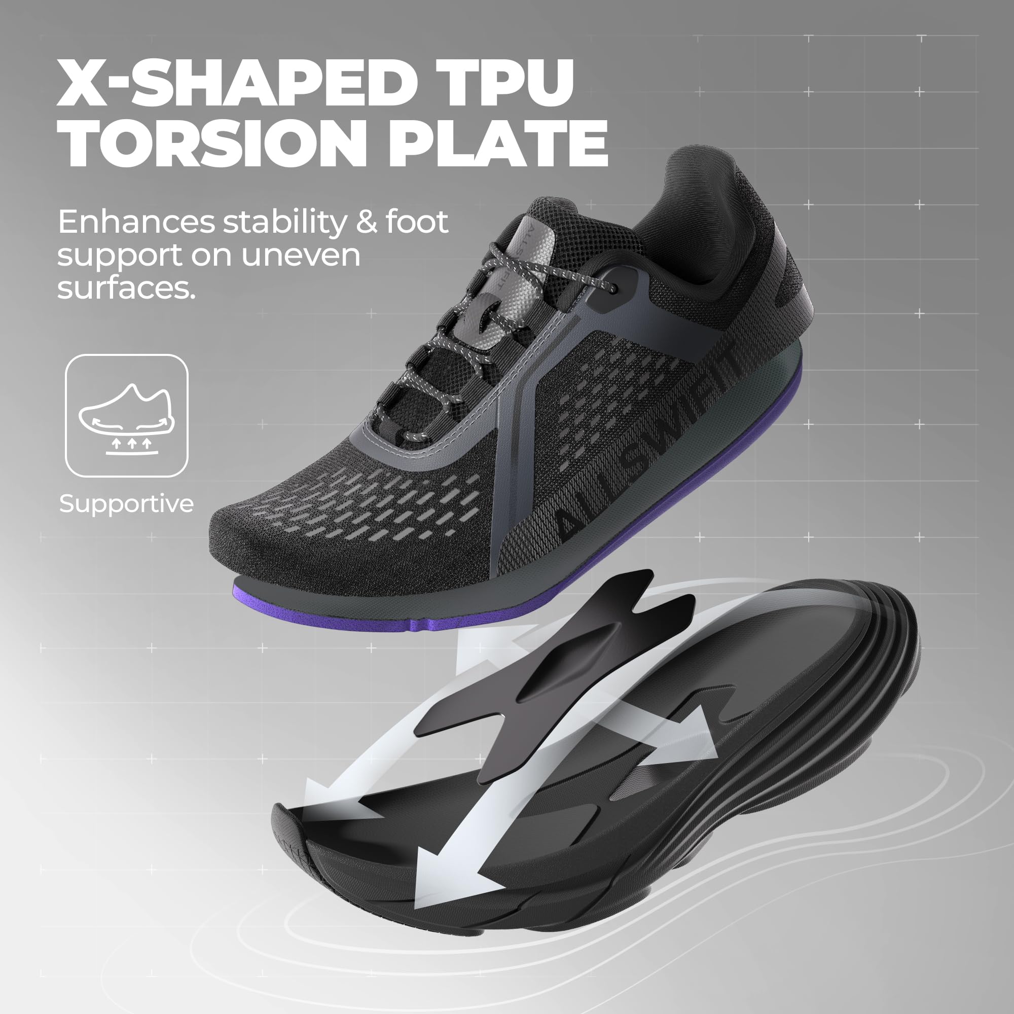 ALLSWIFIT Men's Cushion Lightweight Walking Running Shoes Tennis Non-Slip Comfortable Jogging Workout Gym Athletic Breathable ActiveAiry Fashion Sneakers - Image 7