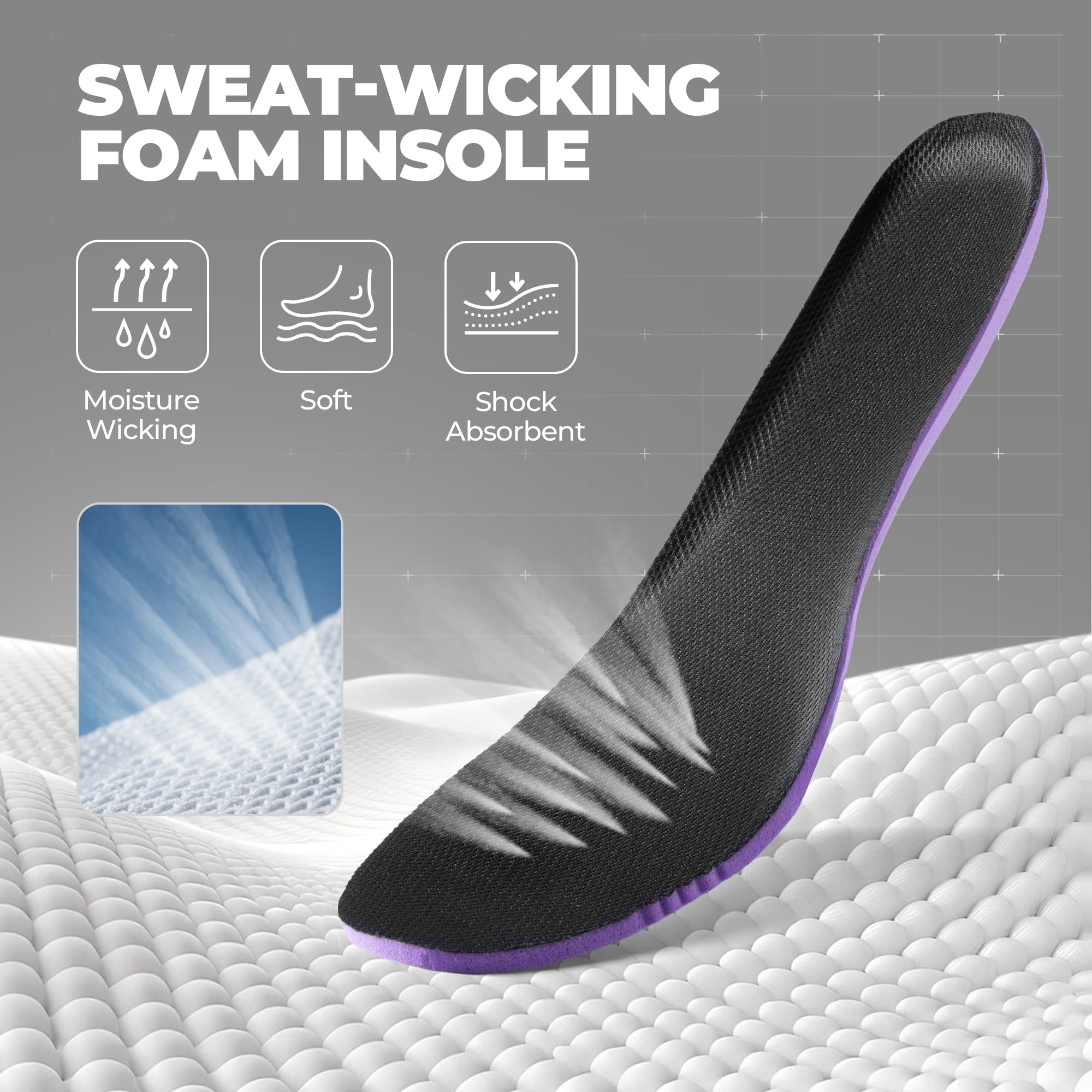 ALLSWIFIT Men's Cushion Lightweight Walking Running Shoes Tennis Non-Slip Comfortable Jogging Workout Gym Athletic Breathable ActiveAiry Fashion Sneakers - Image 8