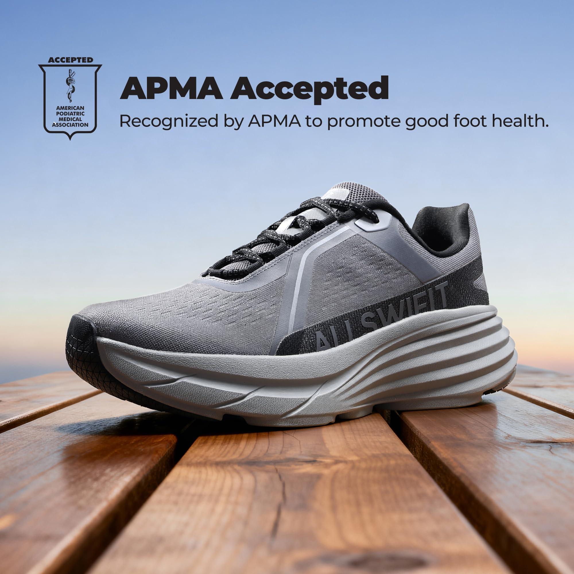 ALLSWIFIT Men's Cushion Lightweight Walking Running Shoes Tennis Non-Slip Comfortable Jogging Workout Gym Athletic Breathable ActiveAiry Fashion Sneakers - Image 4