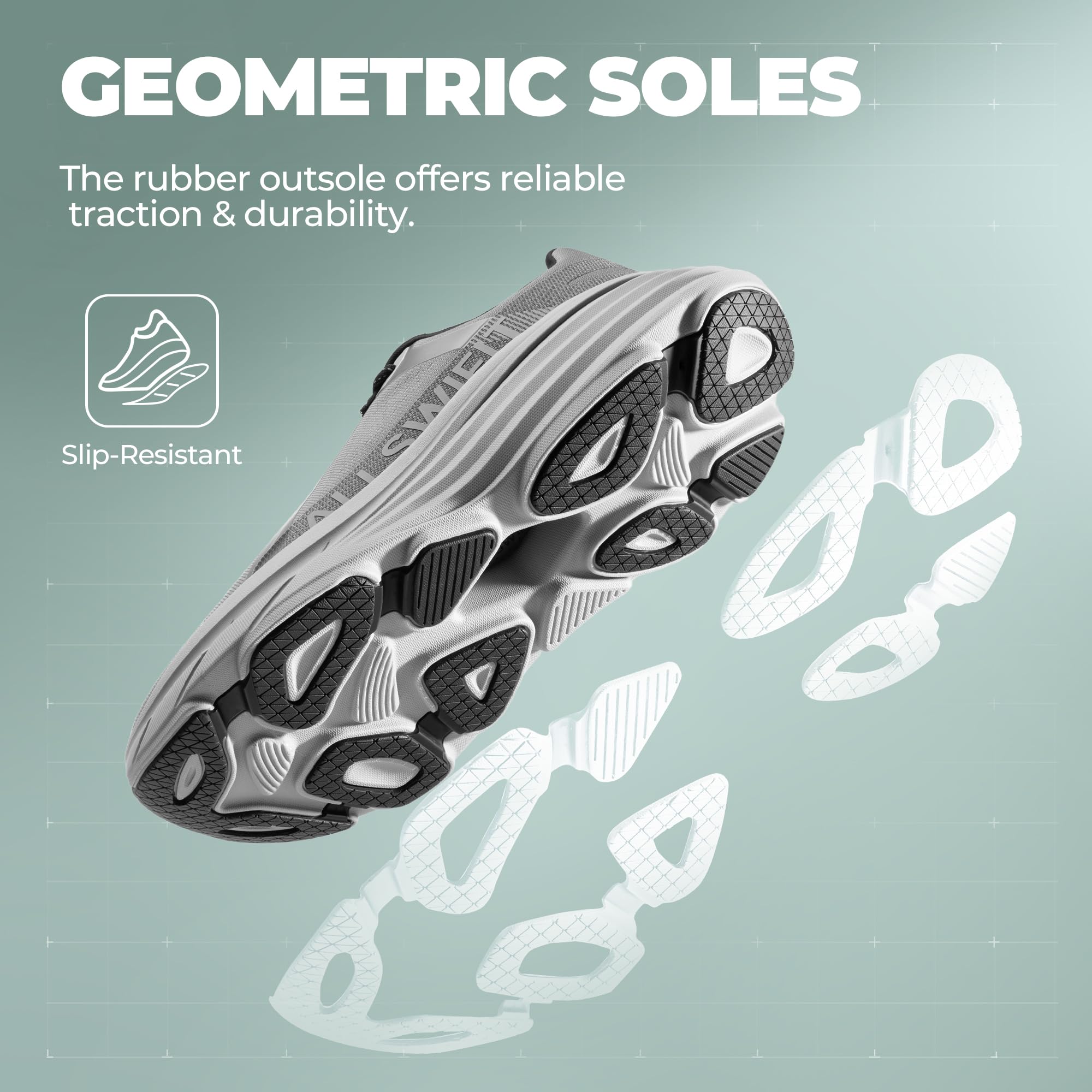 ALLSWIFIT Men's Cushion Lightweight Walking Running Shoes Tennis Non-Slip Comfortable Jogging Workout Gym Athletic Breathable ActiveAiry Fashion Sneakers - Image 5