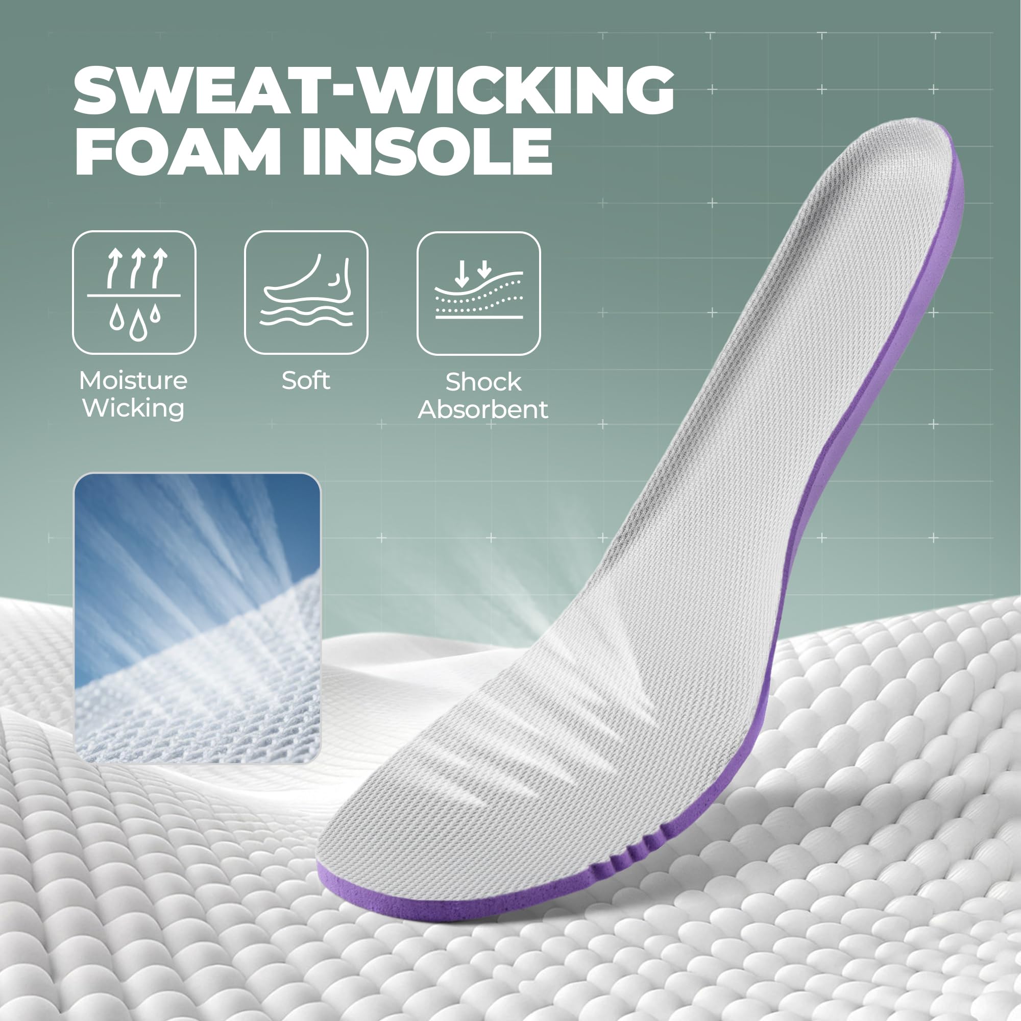 ALLSWIFIT Men's Cushion Lightweight Walking Running Shoes Tennis Non-Slip Comfortable Jogging Workout Gym Athletic Breathable ActiveAiry Fashion Sneakers - Image 8