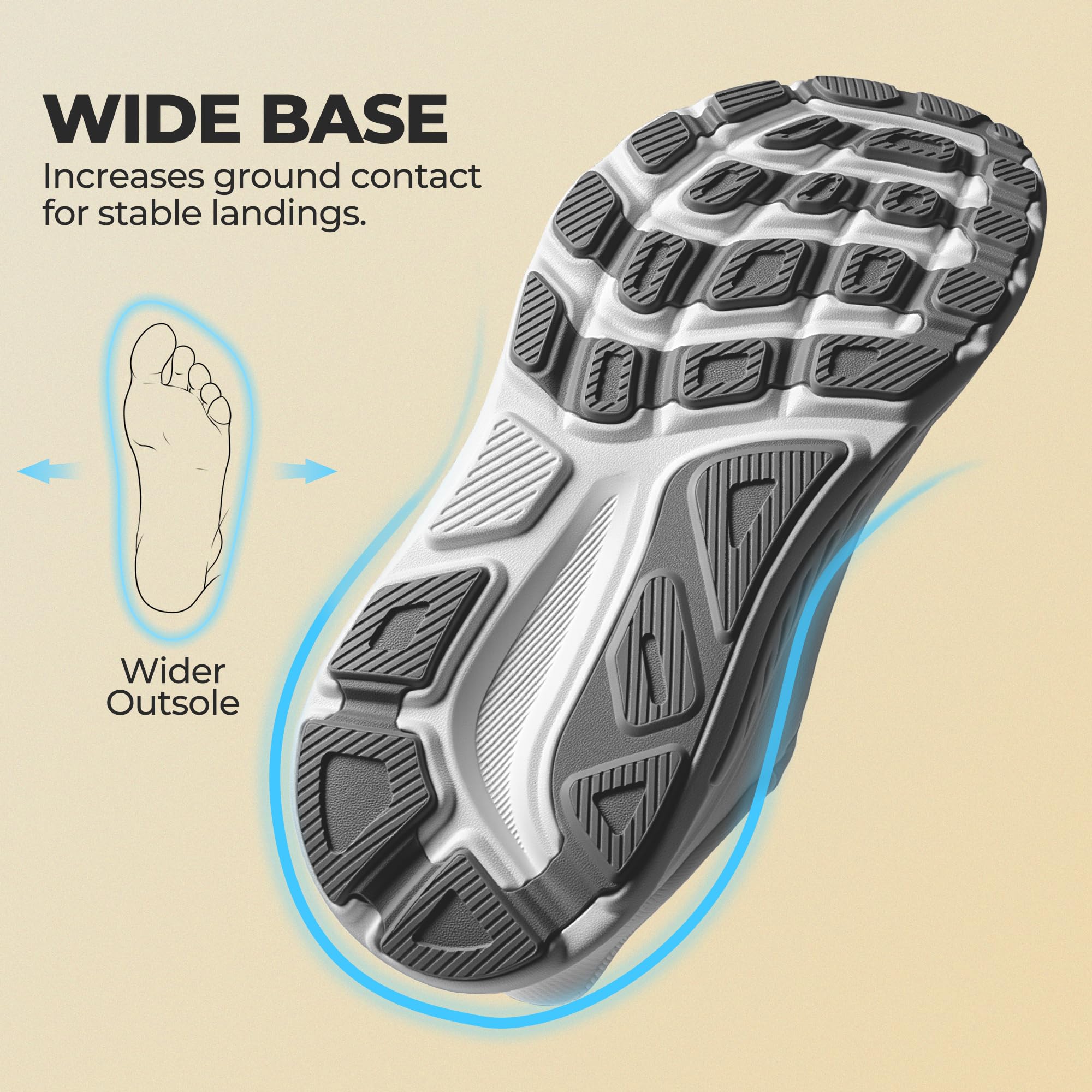 ALLSWIFIT Women's Slip On Stability Walking Shoes Cushioning Hands Free Non-Slip Breathable Comfortable Workout Tennis Running Gym StediBase Fashion Sneakers - Image 5