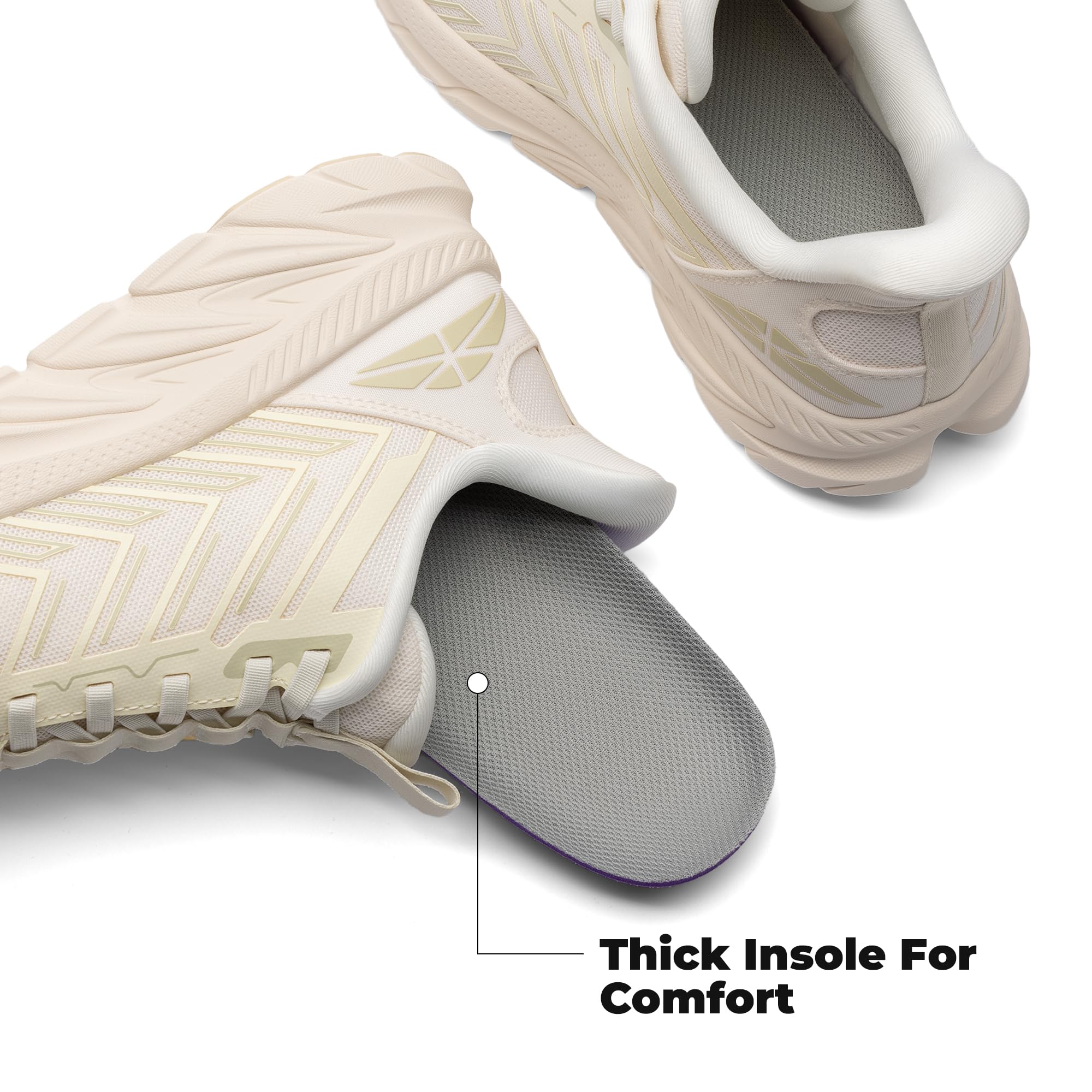 ALLSWIFIT Women's Slip On Walking Shoes Running Comfortable Tennis Breathable Non Slip Athletic Gym Workout Cross Training Fashion Sneakers - Image 6