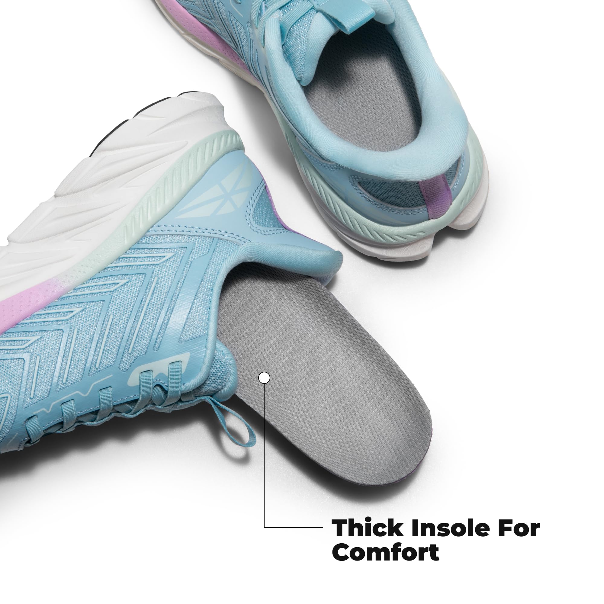 ALLSWIFIT Women's Slip On Walking Shoes Running Comfortable Tennis Breathable Non Slip Athletic Gym Workout Cross Training Fashion Sneakers - Image 6