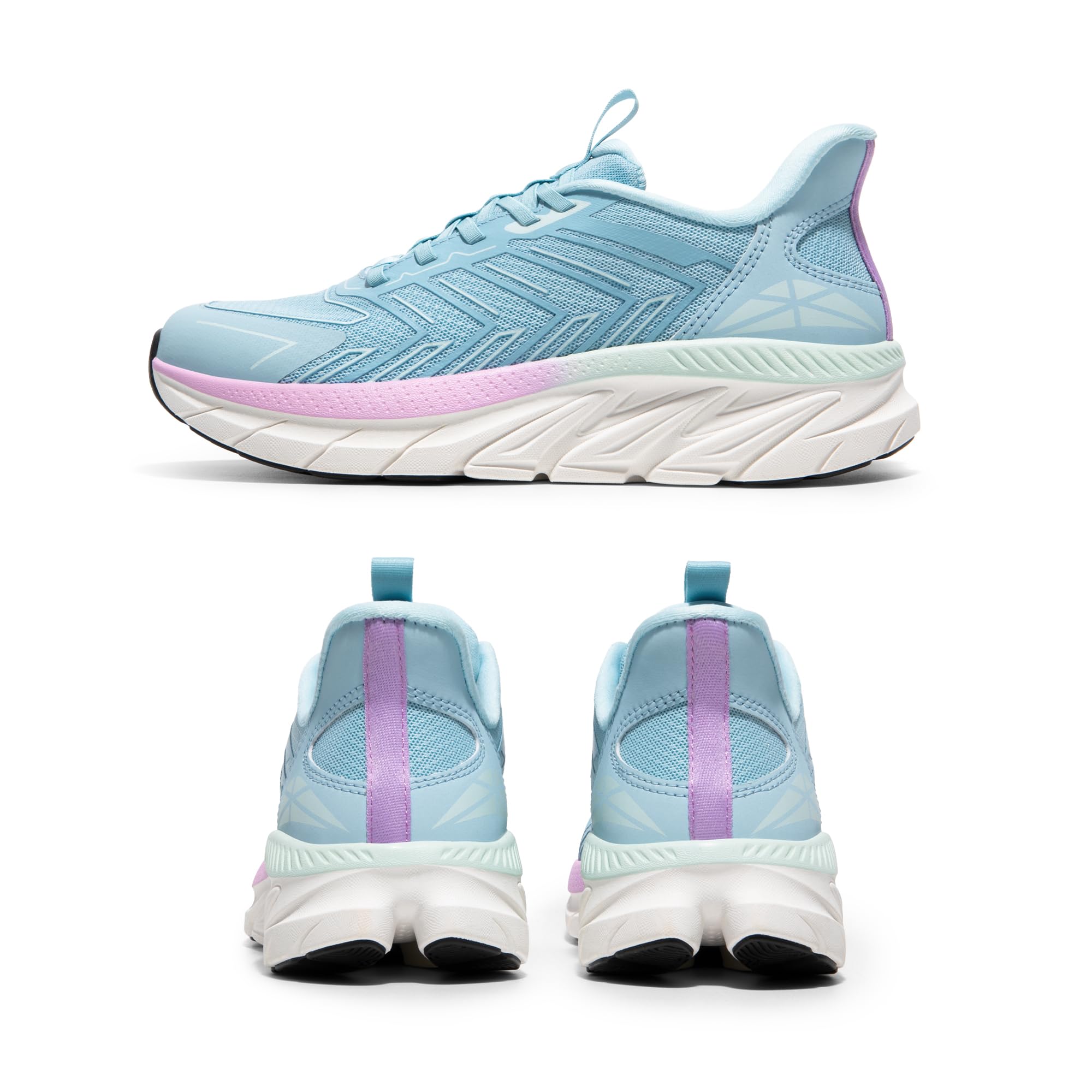 ALLSWIFIT Women's Slip On Walking Shoes Running Comfortable Tennis Breathable Non Slip Athletic Gym Workout Cross Training Fashion Sneakers - Image 7