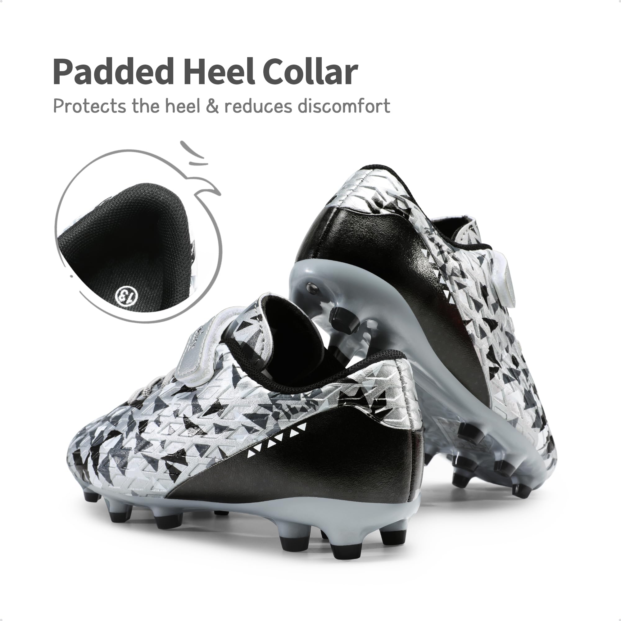 DREAM PAIRS Boys Girls Soccer Cleats Kids Football Shoes for Little/Big Kid - Image 4