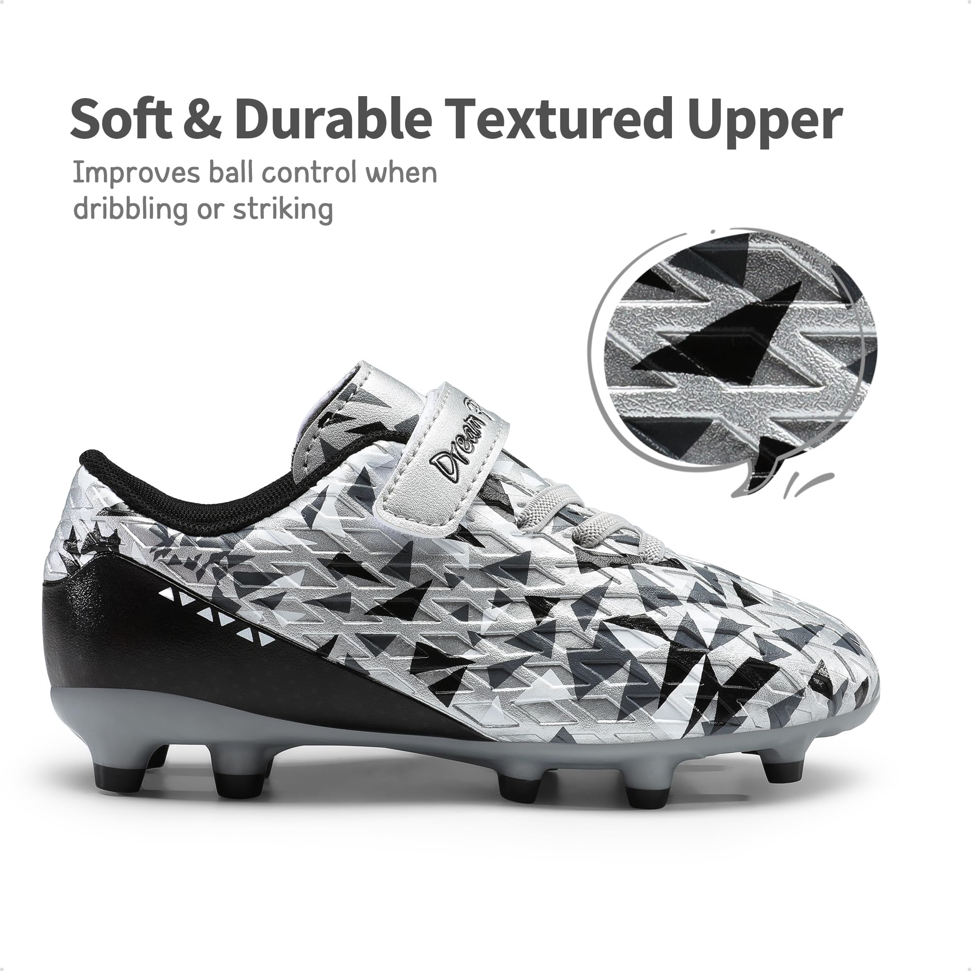 DREAM PAIRS Boys Girls Soccer Cleats Kids Football Shoes for Little/Big Kid - Image 5