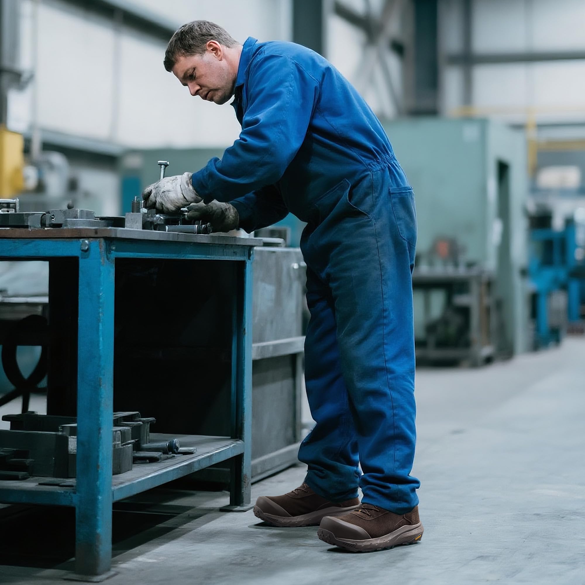 NORTIV 8 Composite Toe Boots for Men – Waterproof Lightweight Non-Slip ASTM F2412-24 & ASTM F2913-24 Safety Work Boots for Warehouse & Construction, VaporGuard-Nano - Image 3