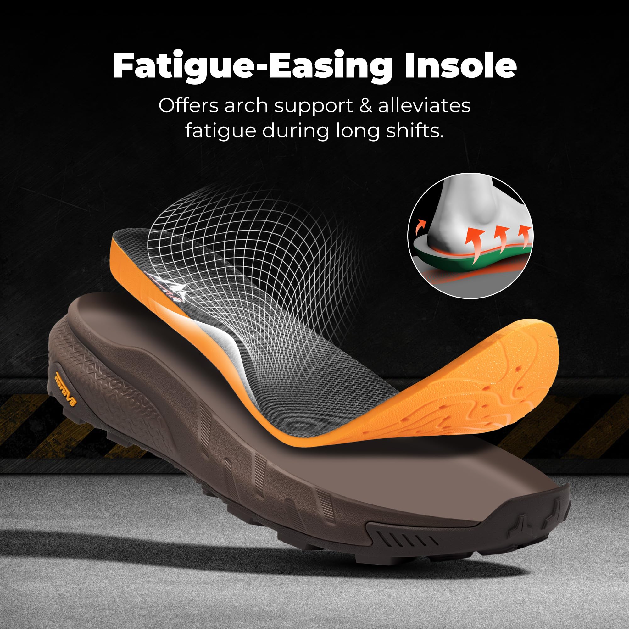 NORTIV 8 Composite Toe Boots for Men – Waterproof Lightweight Non-Slip ASTM F2412-24 & ASTM F2913-24 Safety Work Boots for Warehouse & Construction, VaporGuard-Nano - Image 9