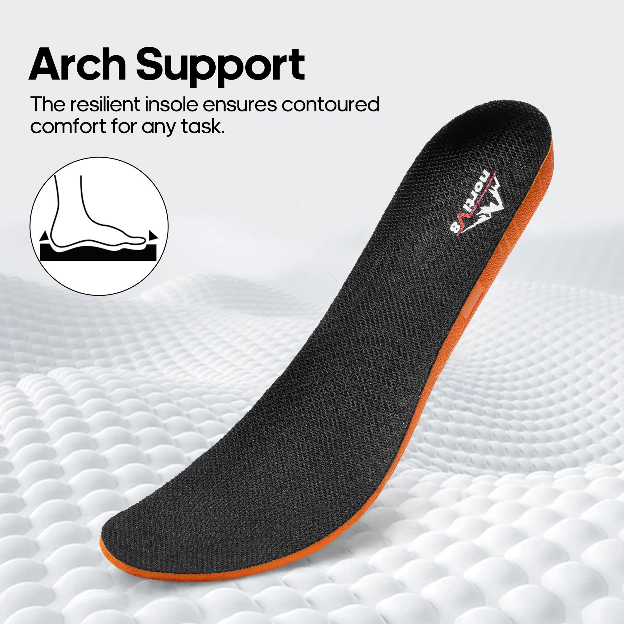 NORTIV 8 Men's Breathable Military Tactical Combat Boots Side Zipper Arch Support Leather Lightweight Motorcycle Work Hiking Boots 8 Inches DesertStorm - Image 7