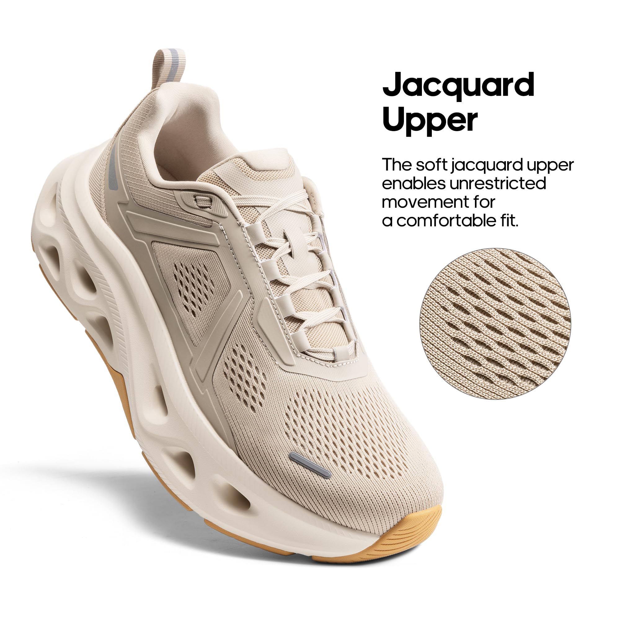 NORTIV 8 Men's Comfortable Walking Shoes MovePropel Athletic Breathable Gym Workout Tennis Jogging Cross Training Non Slip Fashion Running Sneakers - Image 6