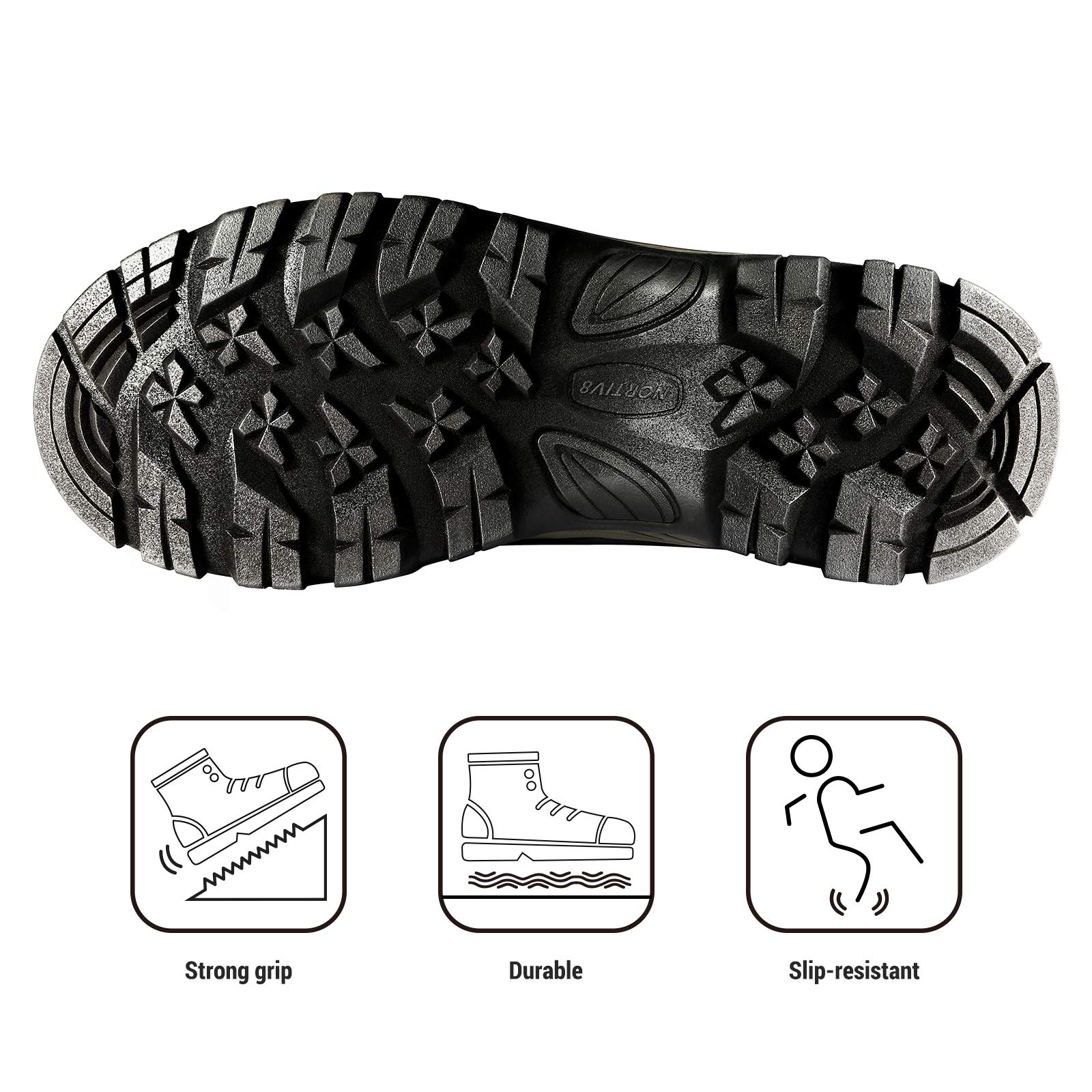 NORTIV 8 Men's Insulated Waterproof Construction Hiking Winter Snow Boots - Image 6