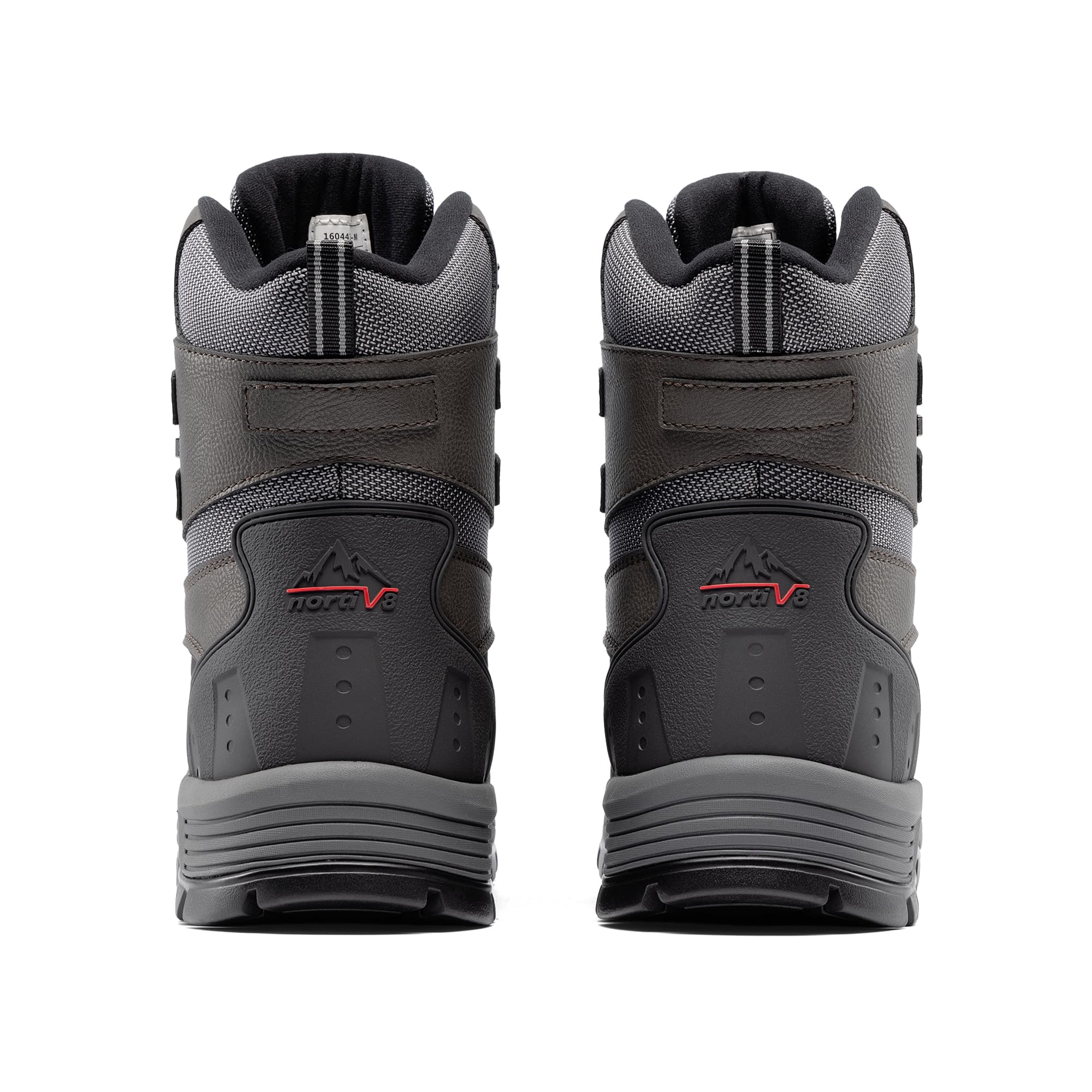 NORTIV 8 Men's Insulated Waterproof Construction Rubber Sole Winter Snow Ski Boots - Image 7