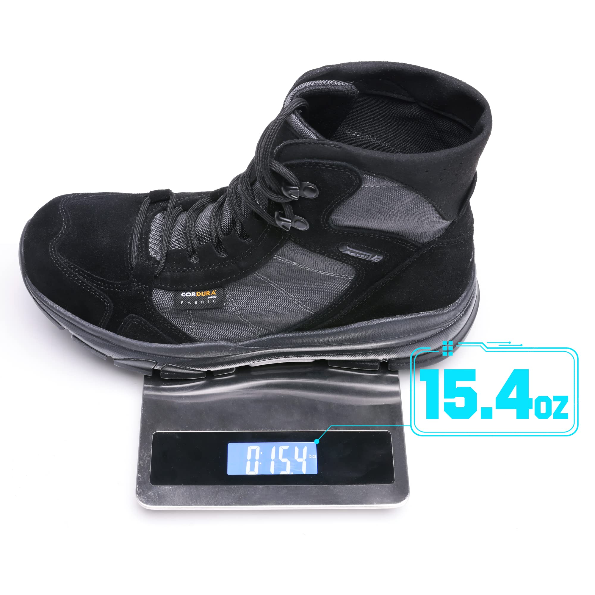 NORTIV 8 Men's Lightweight Military Tactical Work Boots Outdoor Hiking Motorcycle Combat Boots - Image 3