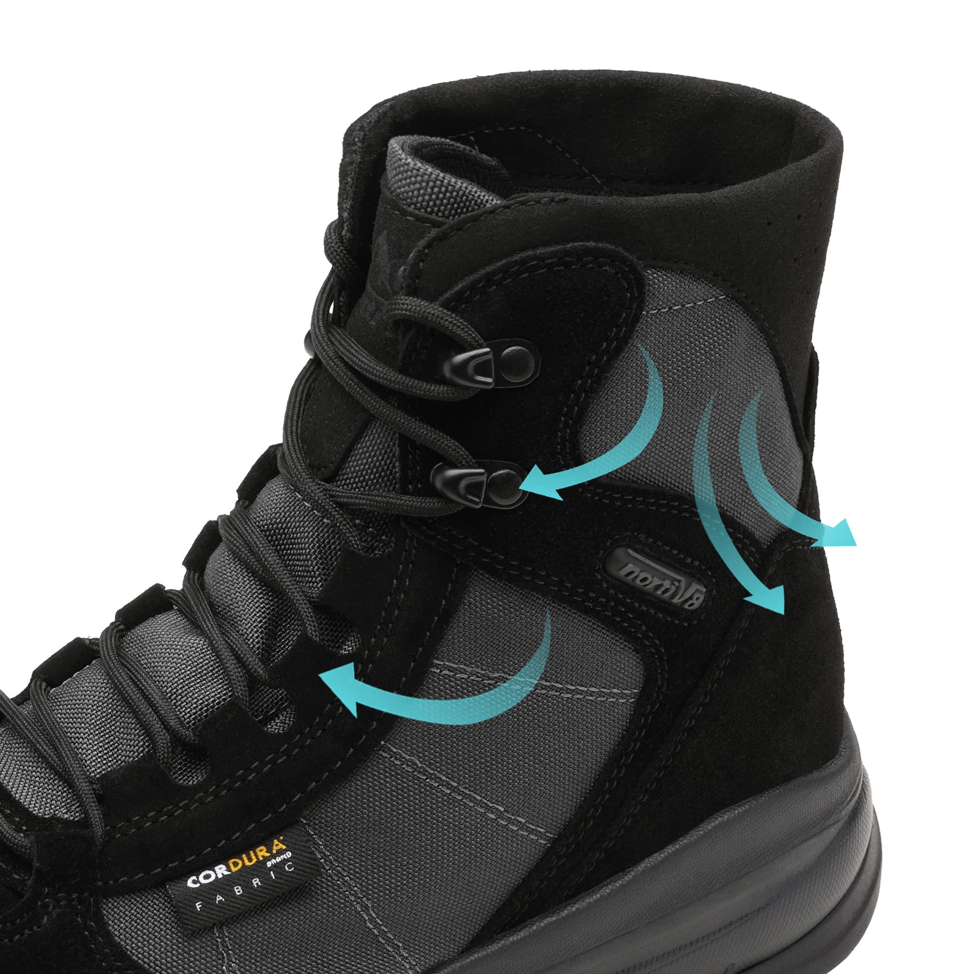 NORTIV 8 Men's Lightweight Military Tactical Work Boots Outdoor Hiking Motorcycle Combat Boots - Image 4