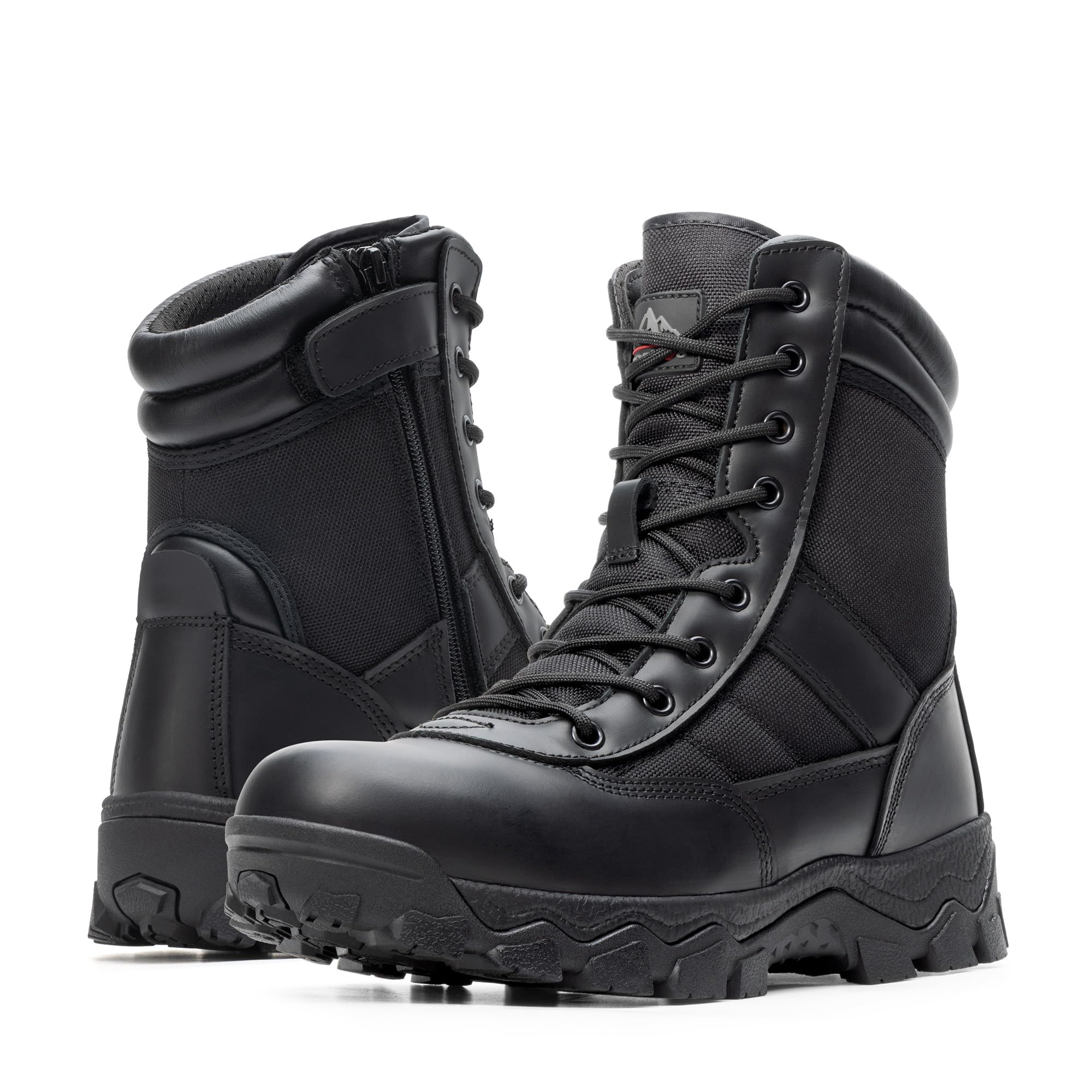 NORTIV 8 Men's Tactical Military Work Boots Side Zipper Outdoor Motorcycle Combat Boots 8 Inches 2.0 Trooper-pro - Image 7