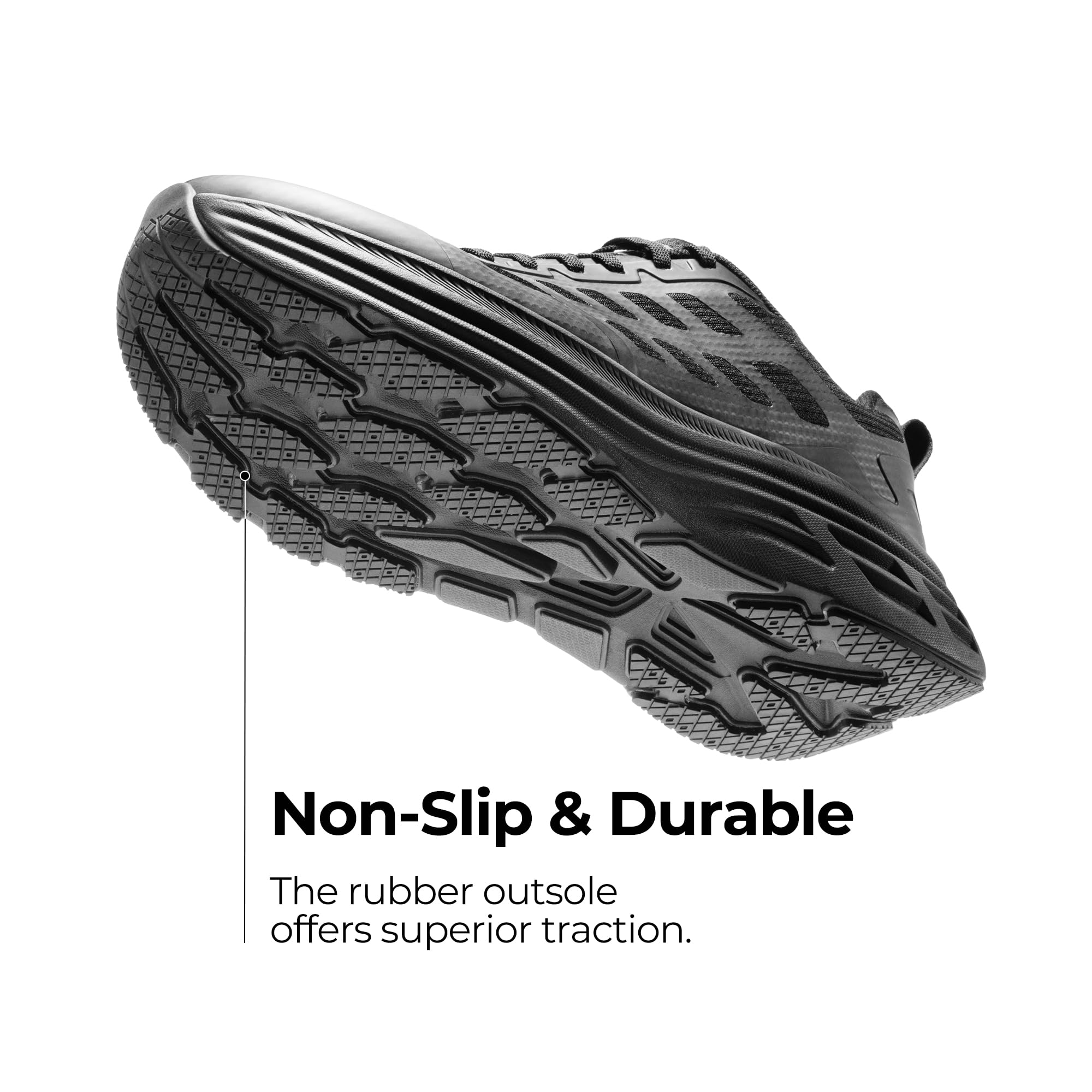 NORTIV 8 Men's Walking Running Tennis Cushioning Shoes ActiveFloat Non Slip Athletic Gym Workout Jogging Comfortable Sneakers - Image 4