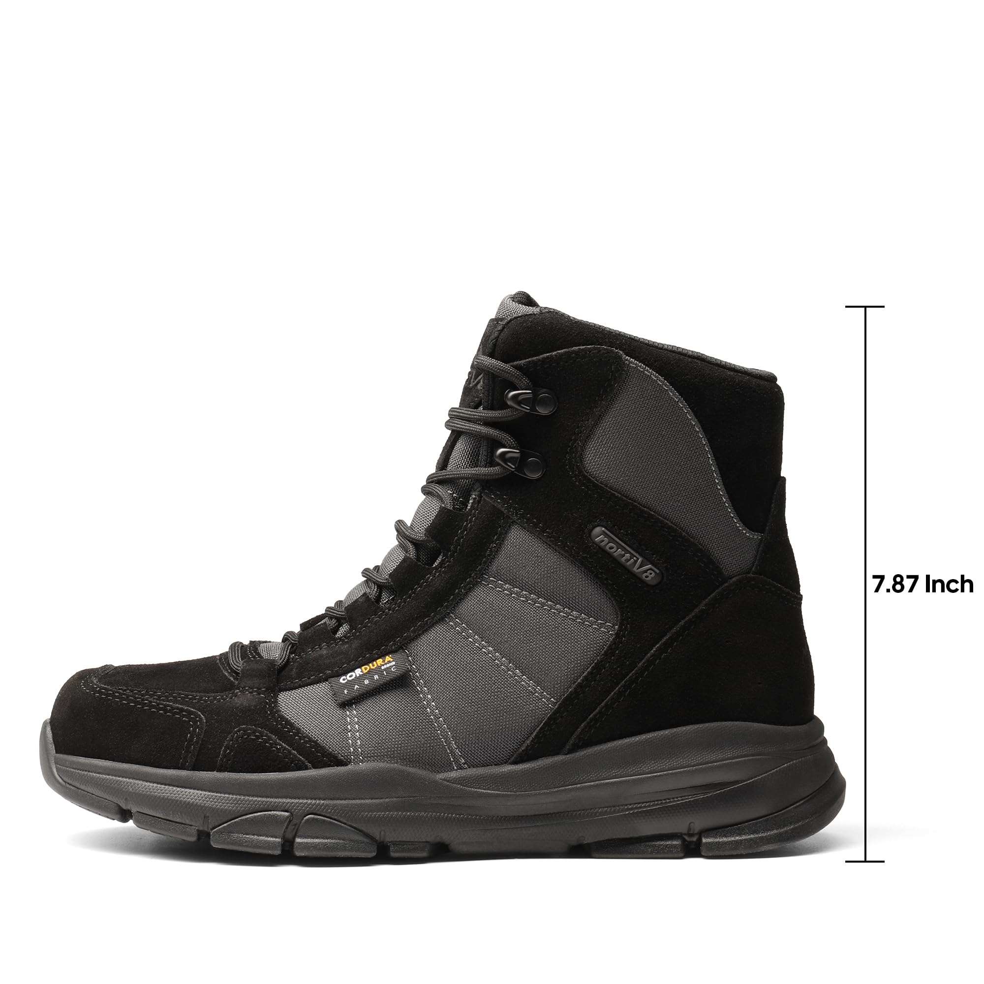 NORTIV 8 Men's Waterproof Lightweight Military Tactical Work Boots Outdoor Hiking Combat Motorcycle Boots - Image 3
