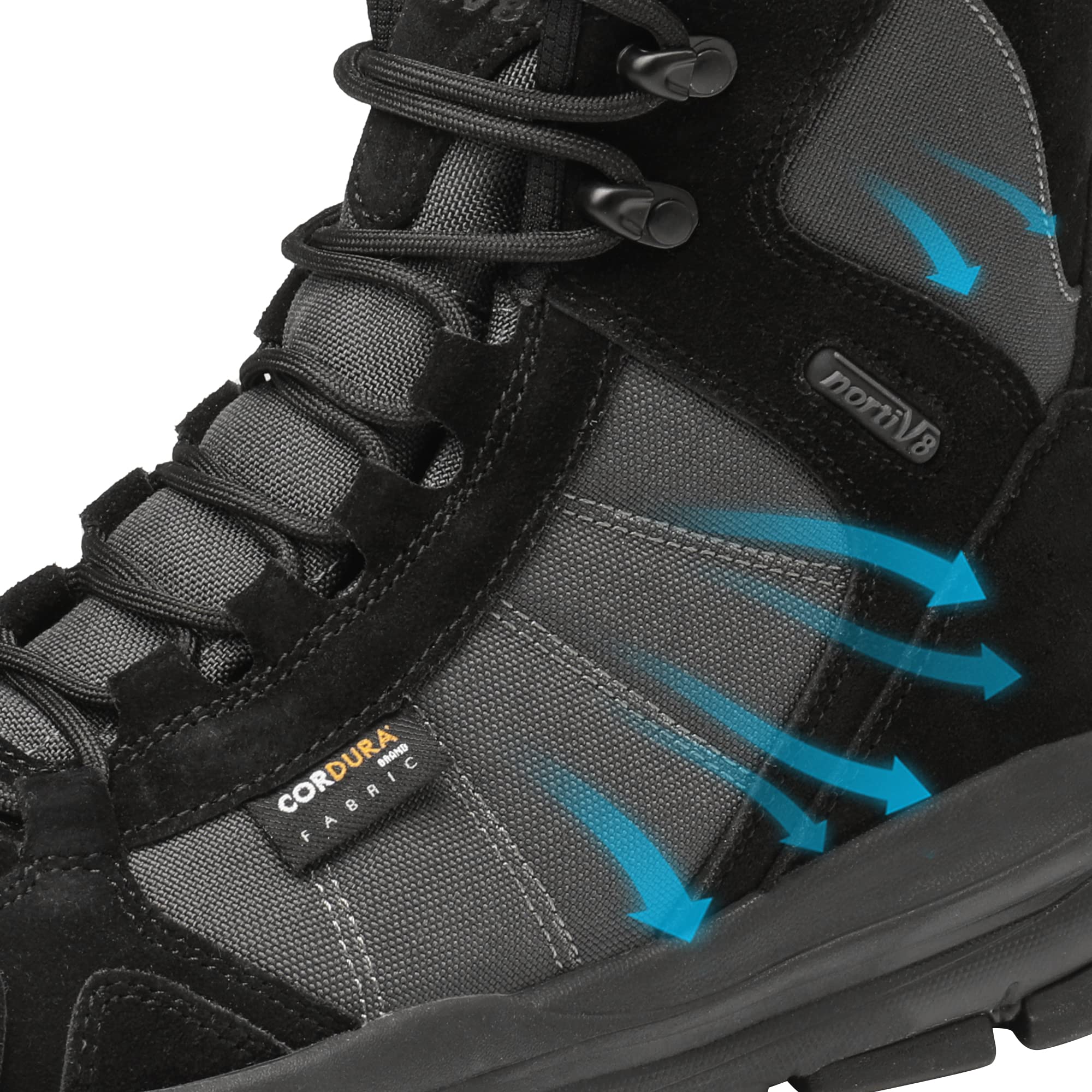 NORTIV 8 Men's Waterproof Lightweight Military Tactical Work Boots Outdoor Hiking Combat Motorcycle Boots - Image 5