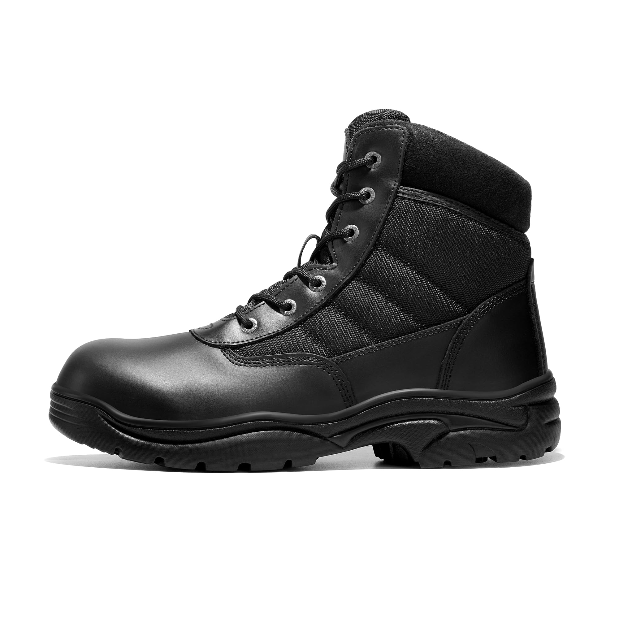 NORTIV 8 Men's Waterproof Tactical Work Boots Leather Outdoor Hiking Military 6 Inches Motorcycle Combat Boots - Image 7