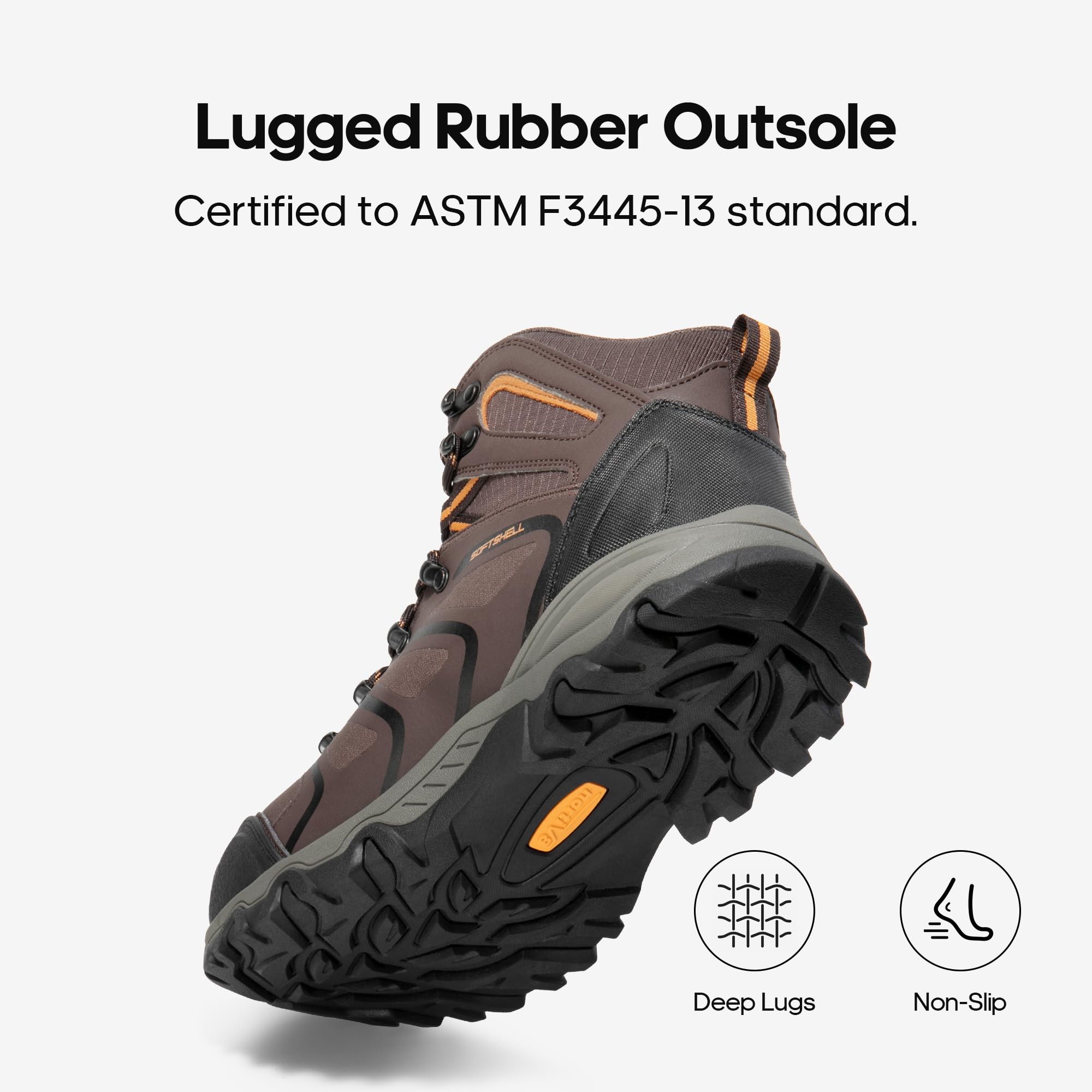 NORTIV 8 Waterproof Work Boots for Men Steel Toe Safety Construction Boots ARMADILLO-STL - Image 6