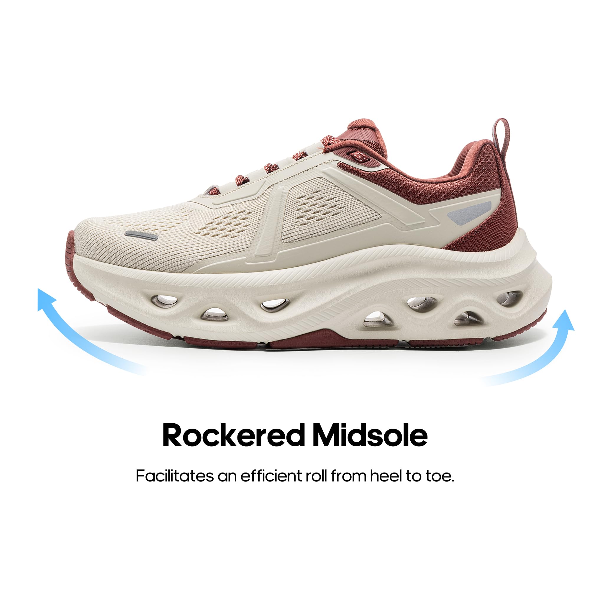 NORTIV 8 Women's Cushioning Walking Shoes Non Slip Breathable Comfortable Workout Running Tennis Jogging Gym Athletic MovePropel Fashion Sneakers - Image 4