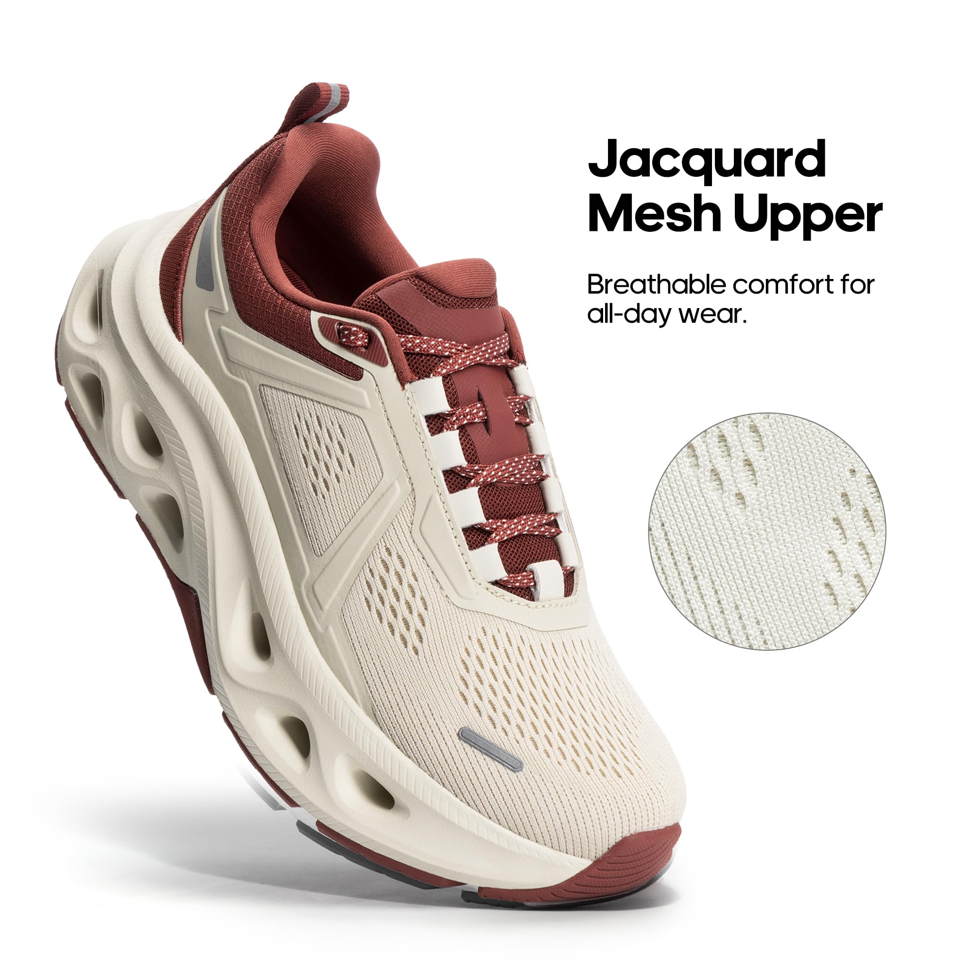 NORTIV 8 Women's Cushioning Walking Shoes Non Slip Breathable Comfortable Workout Running Tennis Jogging Gym Athletic MovePropel Fashion Sneakers - Image 5