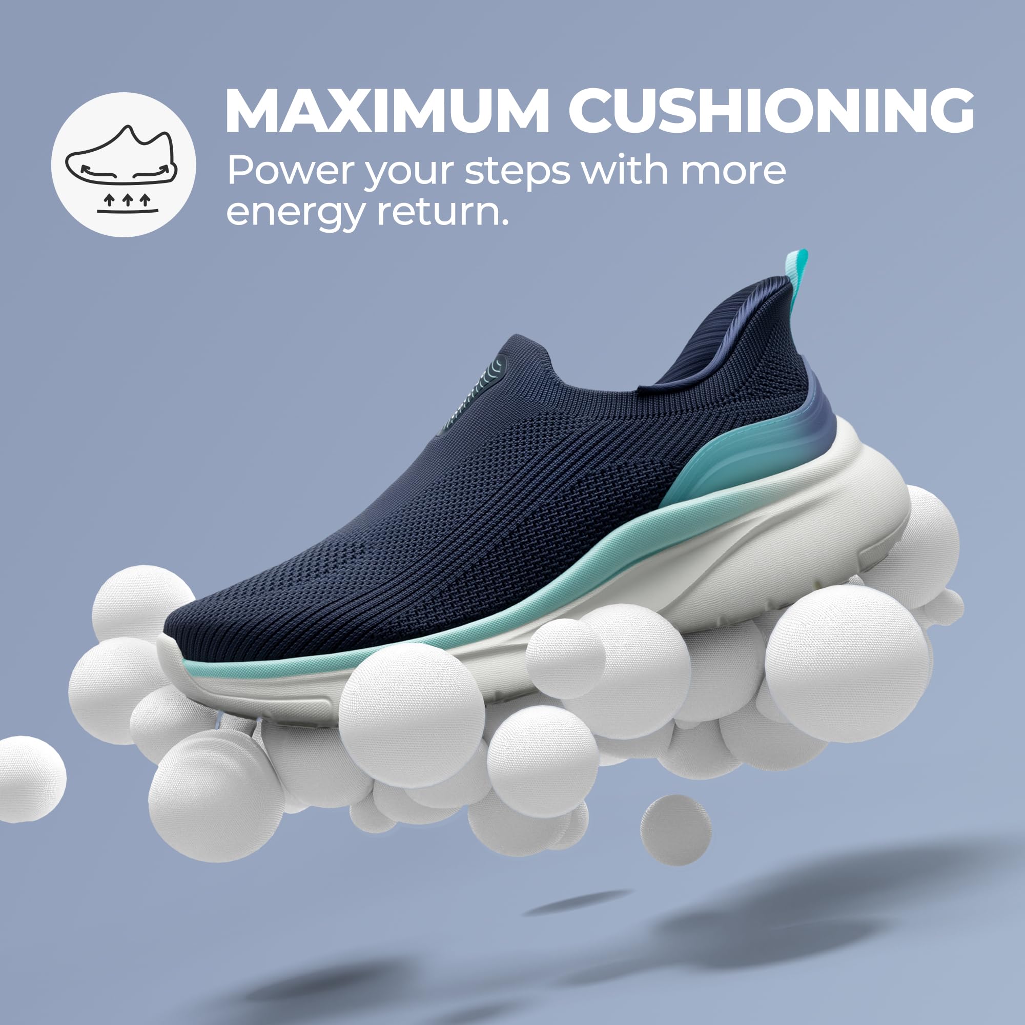 NORTIV 8 Women's Slip on Walking Shoes Hands Free Non-Slip Lightweight Gym Workout Casual Comfort Breathable Running Tennis SwiftSleek Fashion Sneakers - Image 4