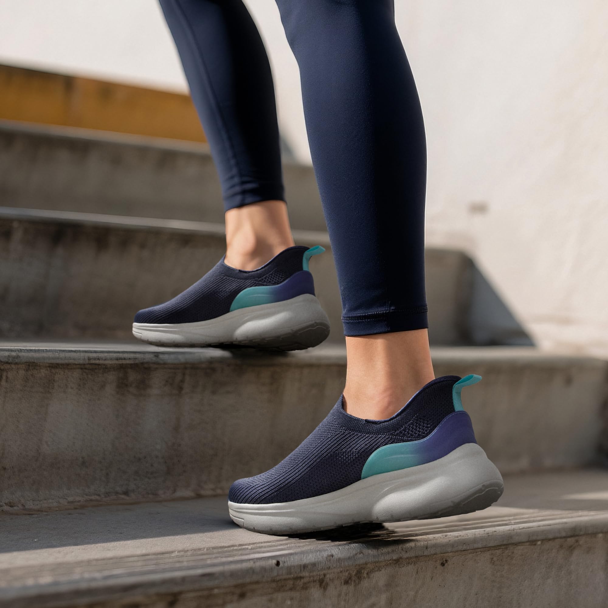 NORTIV 8 Women's Slip on Walking Shoes Hands Free Non-Slip Lightweight Gym Workout Casual Comfort Breathable Running Tennis SwiftSleek Fashion Sneakers - Image 7