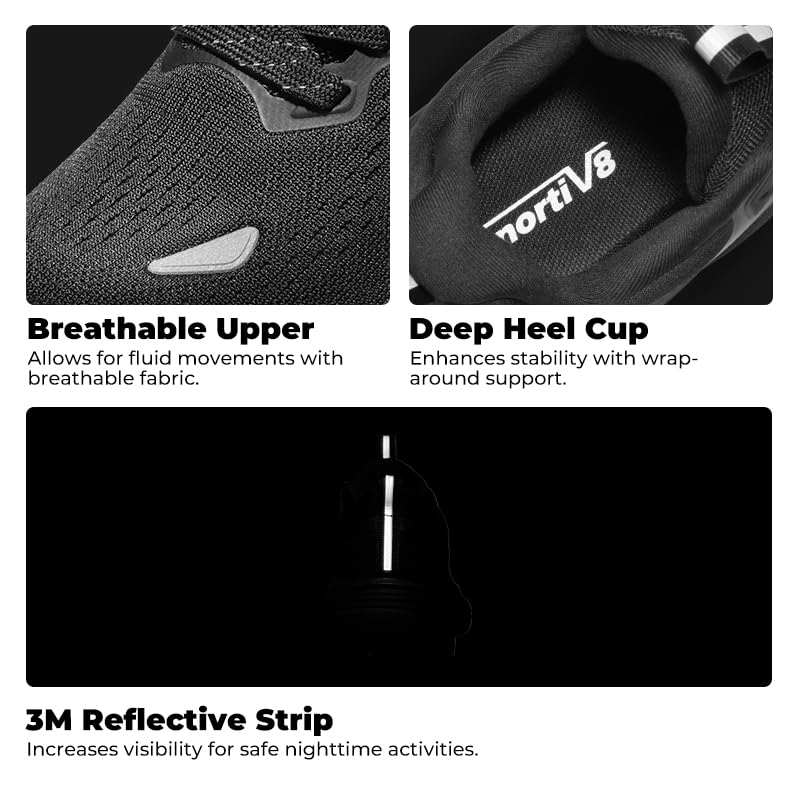 NORTIV 8 Women's Walking Shoes Cushion Comfortable ActiveBreeze Running Tennis Shoes Non-Slip Workout Gym Sports Athletic Breathable Fashion Sneakers - Image 8