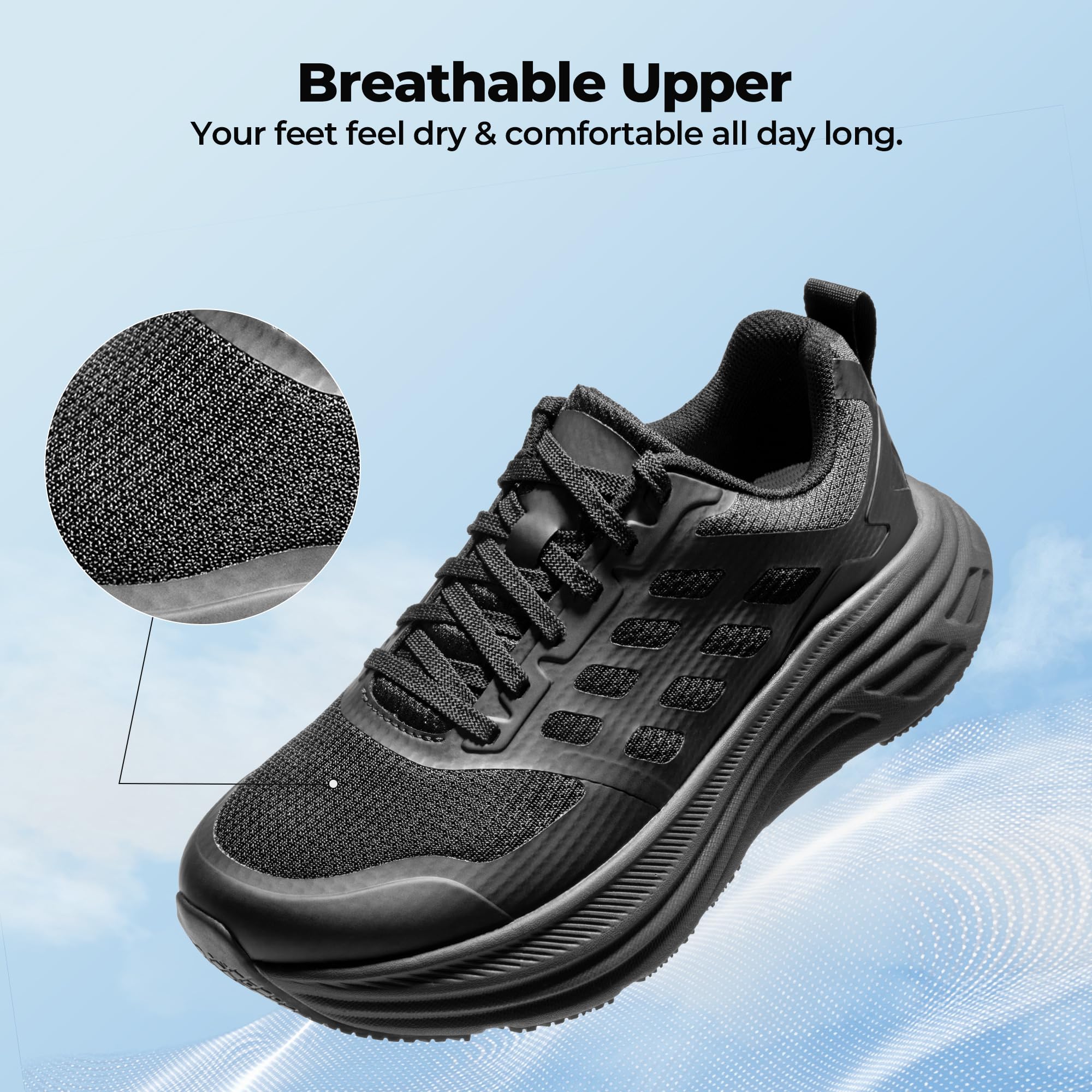 NORTIV 8 Women's Walking Shoes Cushion Running Tennis Shoes ActiveFloat Non-Slip Comfortable Breathable Workout Gym Sports Athletic Fashion Sneakers - Image 5