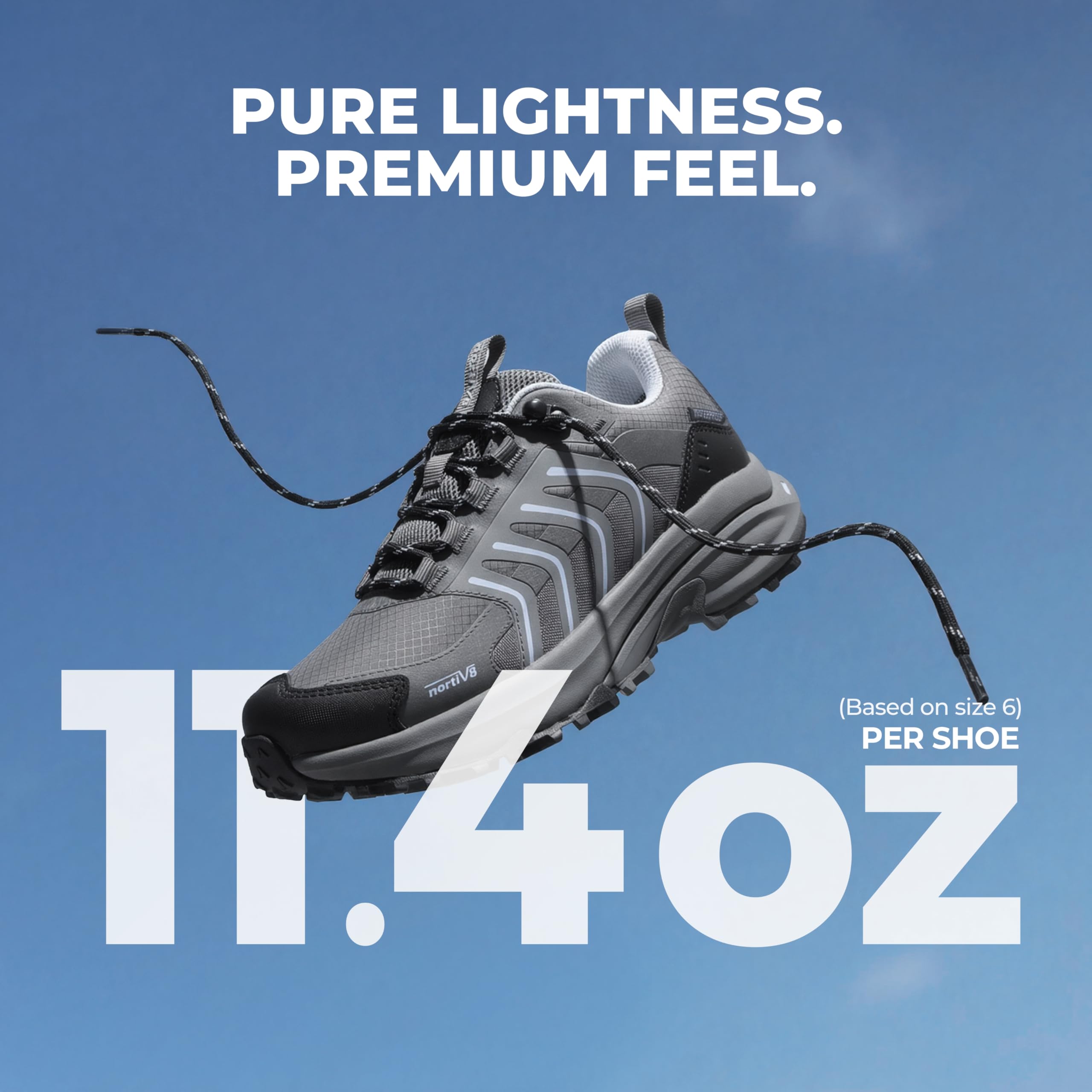 NORTIV 8 Women's Waterproof Hiking Shoes Lightweight for Walking All Day Comfort Non-Slip Outdoor Trekking Camping Climbing Fashion Sneakers Armadillo FieldLite - Image 4