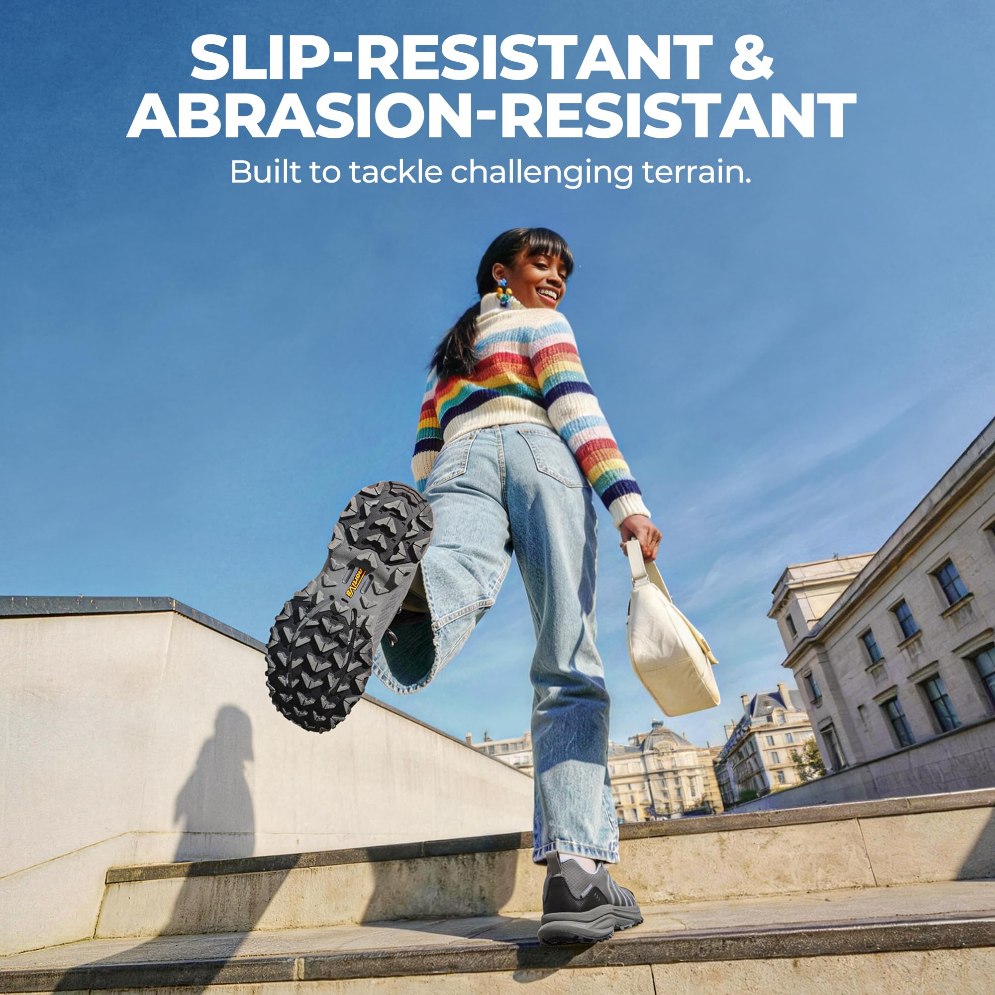 NORTIV 8 Women's Waterproof Hiking Shoes Lightweight for Walking All Day Comfort Non-Slip Outdoor Trekking Camping Climbing Fashion Sneakers Armadillo FieldLite - Image 8